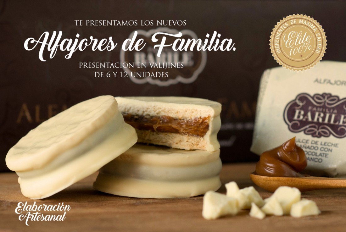 Afajores Artesanales Patagónicos de la Familia Barile LLevá una valija más en Aerolíneas y disfrutá con tus amigos